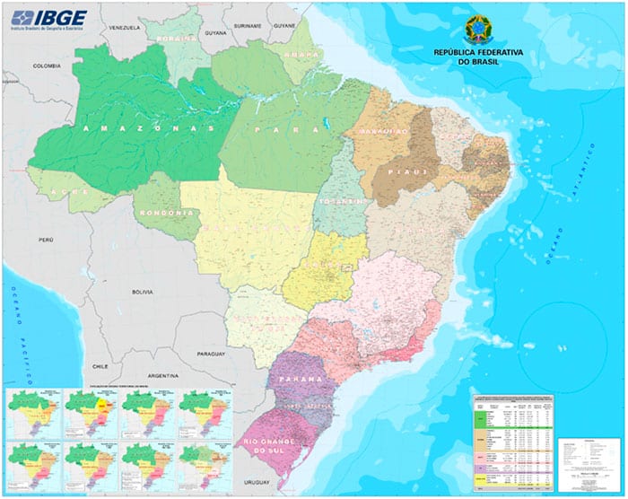 IBGE Lança Atualização Do Mapa Do Brasil - Acre Agora - Acreagora.com